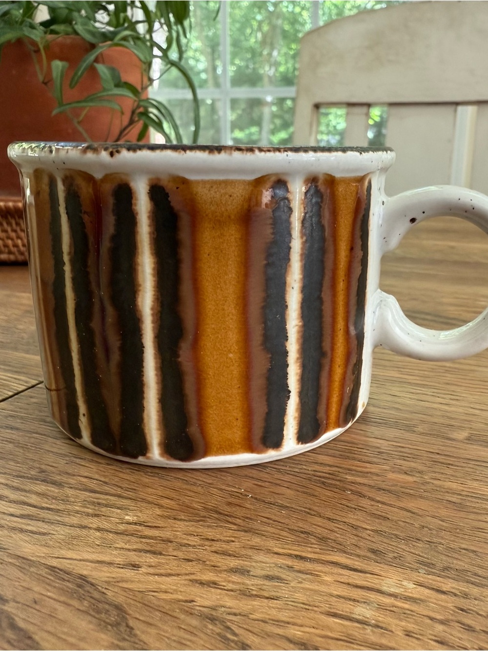 Set 2 Vintage Midwinter Earth Stonehenge Mugs midcentury Made in England MCM